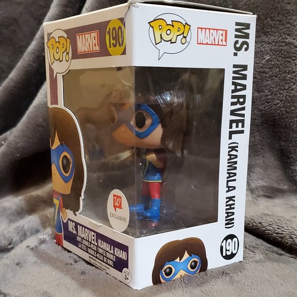 Funko Marvel Ms. Marvel "Kamala Khan" Pop #190 Walgreens Exclusive - Picture 4 of 9